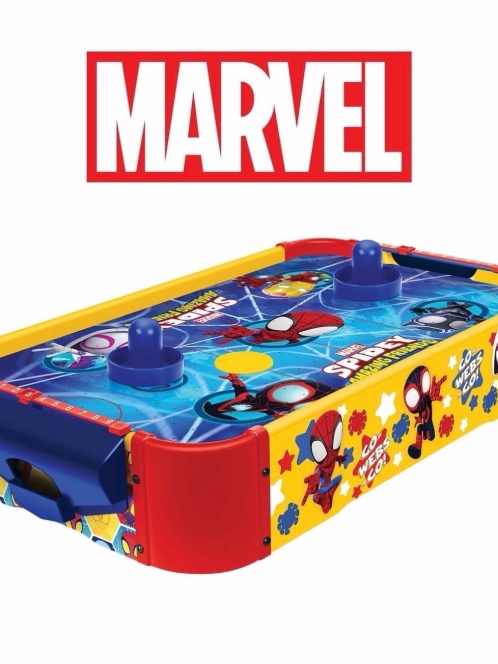 New Marvel Spidey and friends electronic tabletop air hockey